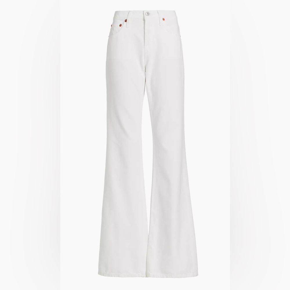 NWT RE/DONE Loose boot cut White Jeans SIZE:29
